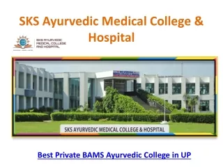 Best Private BAMS Ayurvedic College in UP
