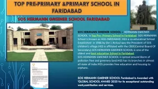 Top Pre-Primary & Primary School in Faridabad