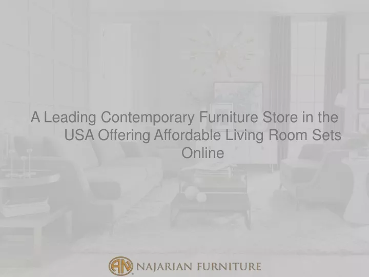 a leading contemporary furniture store