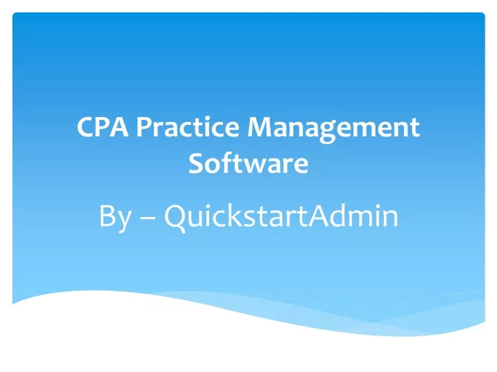 cpa practice management software