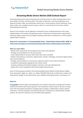 global streaming media device market