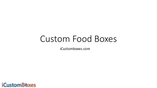 food packaging custom