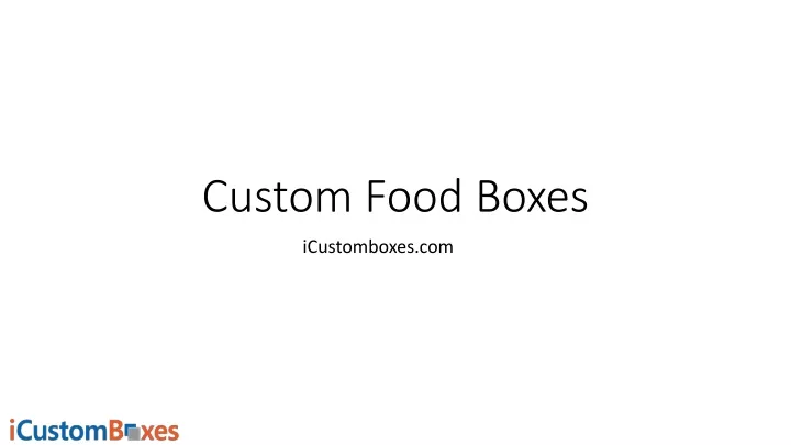 custom food boxes