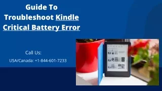 gui de to troubleshoot kindle critical battery