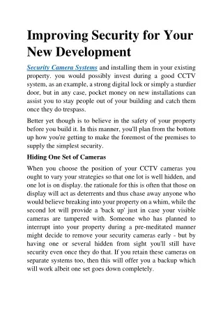 Security Camera Installation in Melbourne