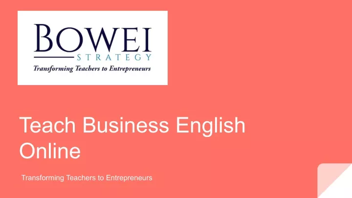 teach business english online