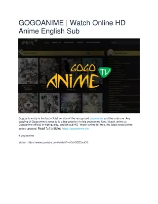 gogoanime watch online hd anime english sub