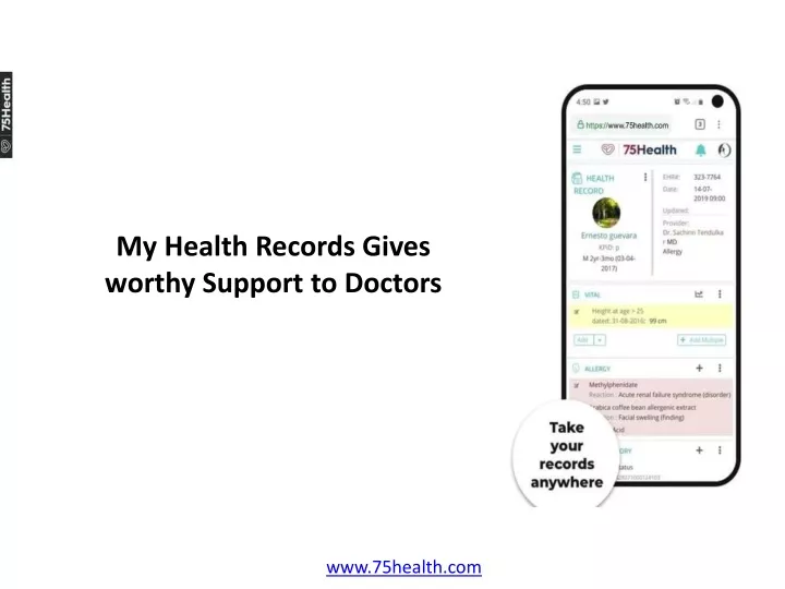 my health records gives worthy support to doctors