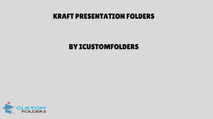 kraft presentation folders by icustomfolders