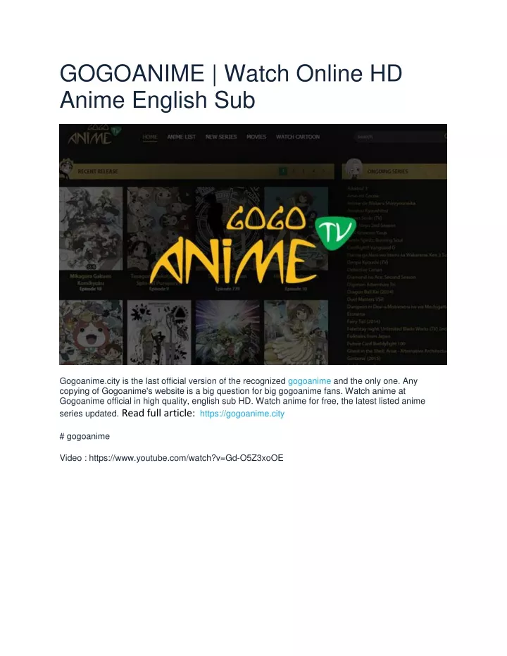 gogoanime watch online hd anime english sub