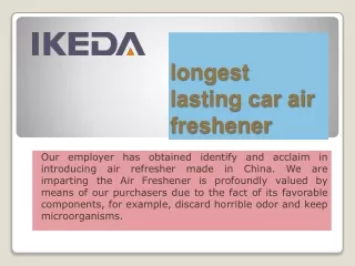 longest lasting car air freshener