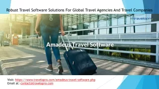 Amadeus Travel Software - Travelopro