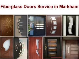 Fiberglass Doors Service in Markham