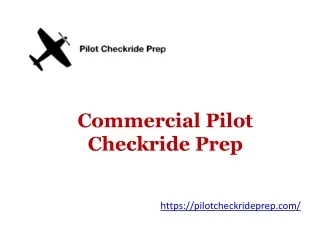Commercial Pilot Checkride Prep