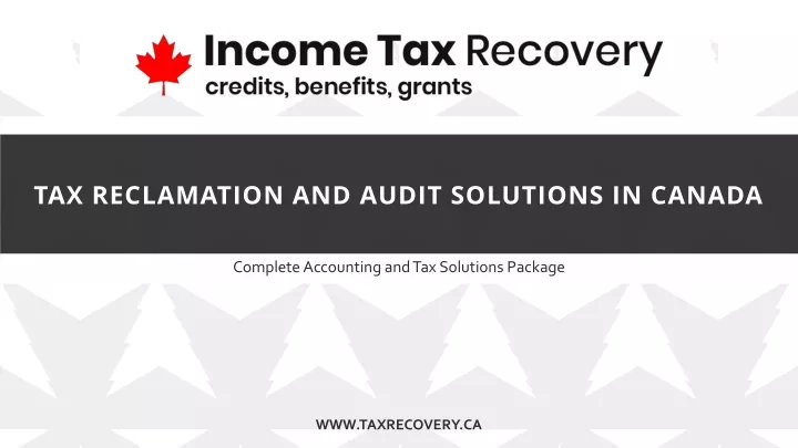 tax reclamation and audit solutions in canada