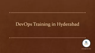 DevOps Training in Hyderabad