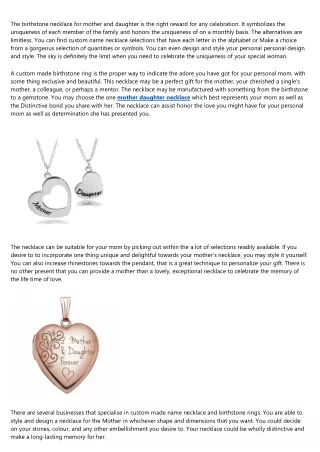 The Intermediate Guide to mother daughter necklace
