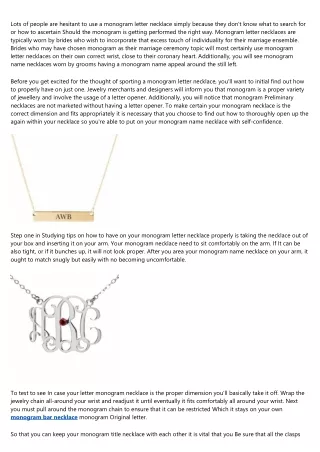 11 "Faux Pas" That Are Actually Okay to Make With Your monogram initial necklace