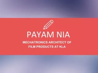 Payam Nia - A Resourceful Professional From California