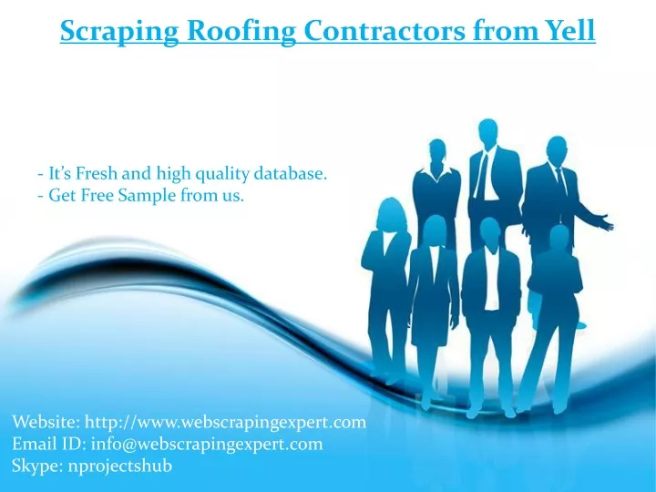 scraping roofing contractors from yell