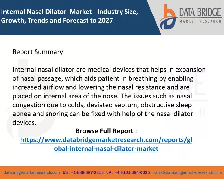 internal nasal dilator market industry size