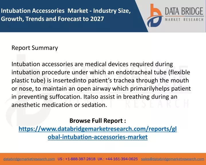 intubation accessories market industry size