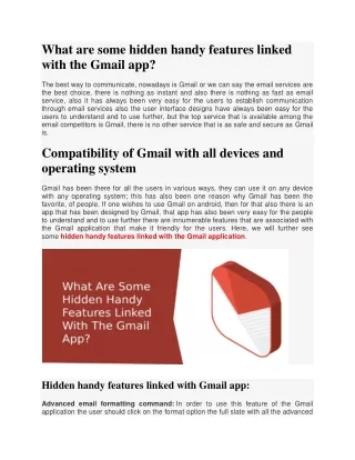what are some hidden handy features linked with