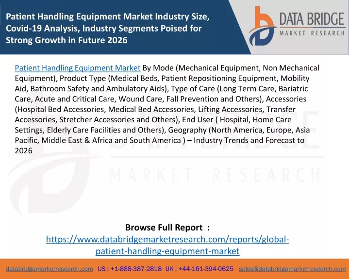 patient handling equipment market industry size