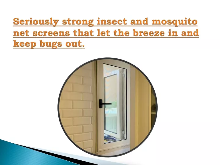 seriously strong insect and mosquito net screens that let the breeze in and keep bugs out