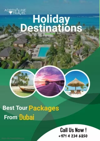 Best Holiday Deals From Dubai