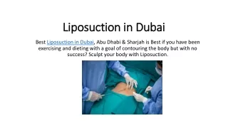 liposuction in dubai
