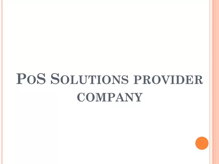 pos solutions provider company