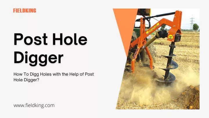 Fieldking post on sale hole digger