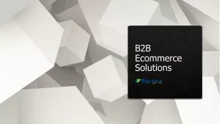 b2b ecommerce solutions
