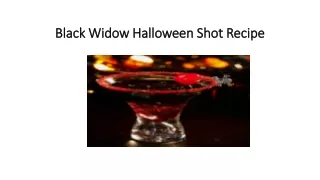 Black Widow Halloween Shot Recipe - Elegant Affairs