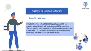 Data Bid Machine - PPC Campaign Management & Search Engine Marketing Services