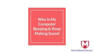Why Is My Computer Beeping & Keep Making Sound