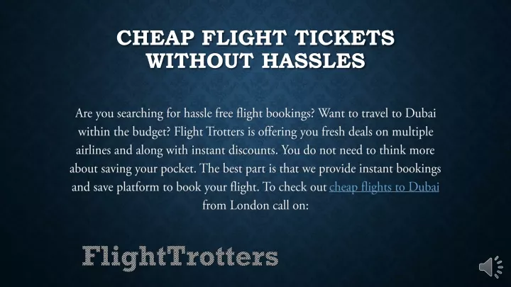 cheap flight tickets without hassles