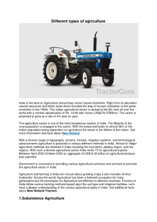 New holland tractor___