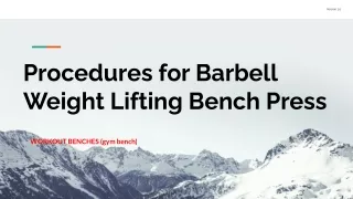 confidential note procedures for barbell
