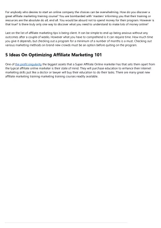 Affiliate Marketing Tips - Three Dos To Keep Your Business Going