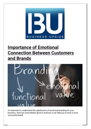 importance of emotional connection between