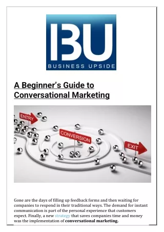 a beginner s guide to conversational marketing