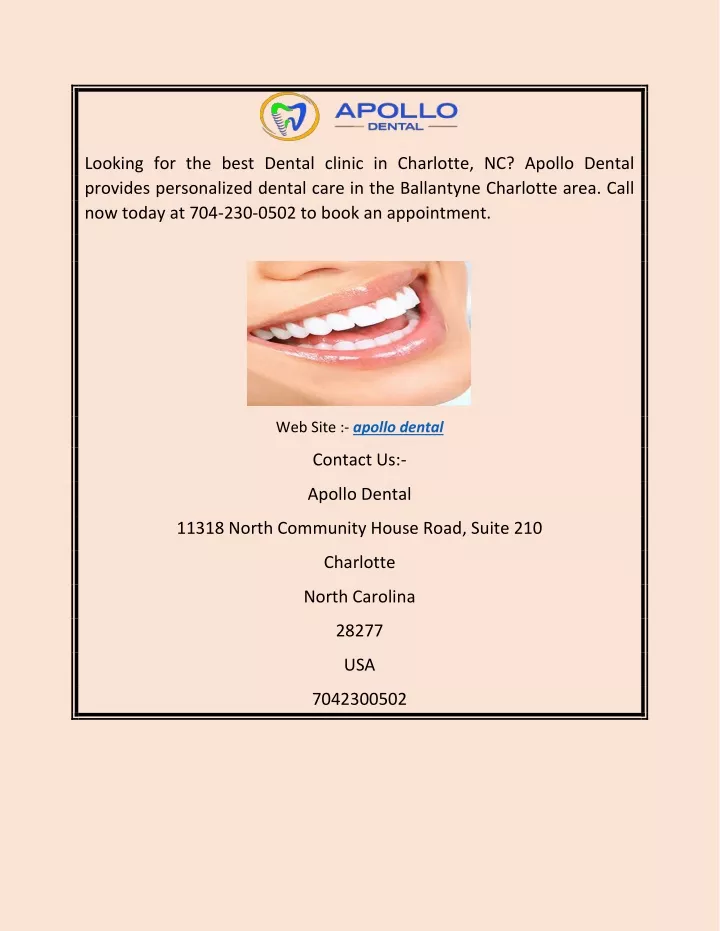 looking for the best dental clinic in charlotte