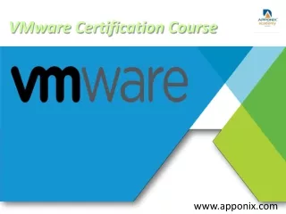 VMWARE CERTIFICATION COURSE PPT