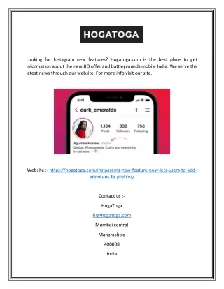 Instagram New Features  Hogatoga.com