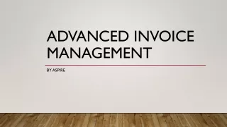 Advanced invoice management with Aspire in Singapore
