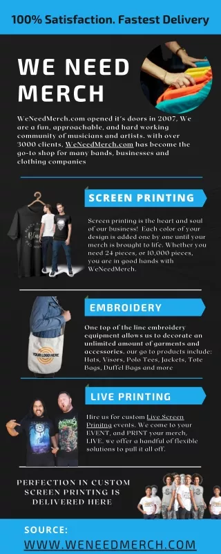Get 100% Satisfaction With We Need Merch | Online Printing Services