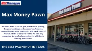 max money pawn