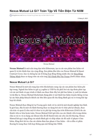 nexus mutual l g to n t p v ti n i n t nxm